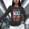 HUGvyn I Just Hit 100 Days Of School Baseball Ice Cream Boys Unisex Long Sleeve T-Shirt HUGvyn I Just Hit 100 Days Of School Baseball Ice Cream Boys Unisex Long Sleeve T-Shirt