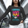 HUGvyn I Survived 100 Days Baseball Teacher Ice Cream Drip Unisex Long Sleeve T-Shirt HUGvyn I Survived 100 Days Baseball Teacher Ice Cream Drip Unisex Long Sleeve T-Shirt