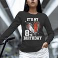 It's My 8th Birthday Baseball Football Heart 8 Year Old Unisex Long Sleeve T-Shirt