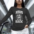 Jesus Has My Back Baseball Faith Motivation Tee Christian Unisex Long Sleeve T-Shirt Jesus Has My Back Baseball Faith Motivation Tee Christian Unisex Long Sleeve T-Shirt