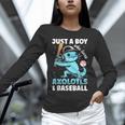 Just A Boy Who Loves Axolotls & Baseball Unisex Long Sleeve T-Shirt