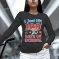 I Just Hit 100 Days Of School Baseball 100th Day Boys Kids Unisex Long Sleeve T-Shirt