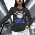 Kids 8th Baseball Birthday Party Boys Sport Fan 8 Years Old Unisex Long Sleeve T-Shirt