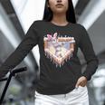 Kids Happy Easter Bunny Playing Baseball Boy Ice Cream Drip Unisex Long Sleeve T-Shirt