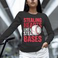Kids Stealing Hearts Like I Steal Bases Cute Baseball Boys Unisex Long Sleeve T-Shirt Kids Stealing Hearts Like I Steal Bases Cute Baseball Boys Unisex Long Sleeve T-Shirt