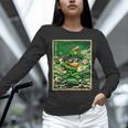 Leprechaun Playing Baseball Japanese Art St Patricks Day Unisex Long Sleeve T-Shirt Leprechaun Playing Baseball Japanese Art St Patricks Day Unisex Long Sleeve T-Shirt