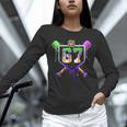 Mardi Gras Baseball Carnival Party Ice Cream Drip Boys Unisex Long Sleeve T-Shirt Mardi Gras Baseball Carnival Party Ice Cream Drip Boys Unisex Long Sleeve T-Shirt