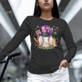 Mardi Gras Baseball Jester Hat Fleur De Lis Boys Girls Kids Unisex Long Sleeve T-Shirt