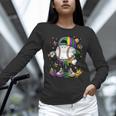 Mardi Gras Ice Cream Drip Baseball Carnival Party Mask Boys Unisex Long Sleeve T-Shirt Mardi Gras Ice Cream Drip Baseball Carnival Party Mask Boys Unisex Long Sleeve T-Shirt