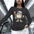 Melted Ice-Cream Baseball Mascot Pastel Pop Unisex Long Sleeve T-Shirt Melted Ice-Cream Baseball Mascot Pastel Pop Unisex Long Sleeve T-Shirt