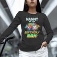 Nanny Of The Birthday Boy Baseball Football Colorful Unisex Long Sleeve T-Shirt