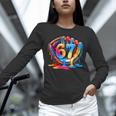 Number 67 Baseball Glove Ice Cream Drip Six Seven Meme Unisex Long Sleeve T-Shirt Number 67 Baseball Glove Ice Cream Drip Six Seven Meme Unisex Long Sleeve T-Shirt