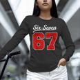Number 67 Numbered Six Seven Baseball Jersey Style Team 67 Unisex Long Sleeve T-Shirt Number 67 Numbered Six Seven Baseball Jersey Style Team 67 Unisex Long Sleeve T-Shirt