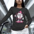 Pink Ribbon Baseball Breast Cancer Awareness Unisex Long Sleeve T-Shirt