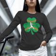 Retro Shamrock Baseball St Patricks Day Men Women Boys Girls Unisex Long Sleeve T-Shirt