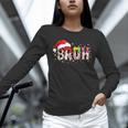 Santa Bruh Baseball Christmas Xmas Meme Pajamas Family Unisex Long Sleeve T-Shirt