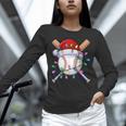 Santa Sports Christmas Baseball Player Unisex Long Sleeve T-Shirt Santa Sports Christmas Baseball Player Unisex Long Sleeve T-Shirt