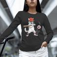 Six Seven 67 Baseball Cat Birthday Men Kids Boys Unisex Long Sleeve T-Shirt