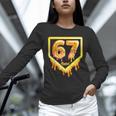 Six Seven 67 Meme Gen Alpha Slang Baseball 101 Unisex Long Sleeve T-Shirt Six Seven 67 Meme Gen Alpha Slang Baseball 101 Unisex Long Sleeve T-Shirt