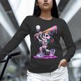 Skeleton Baseball Drip Boys Youth Kids Halloween Unisex Long Sleeve T-Shirt Skeleton Baseball Drip Boys Youth Kids Halloween Unisex Long Sleeve T-Shirt