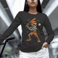 Skeleton Baseball Player Costume Halloween Men Boys Unisex Long Sleeve T-Shirt