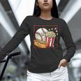 Smiling Baseball Popcorn And Hot-Dog Cartoon Apparel Unisex Long Sleeve T-Shirt Smiling Baseball Popcorn And Hot-Dog Cartoon Apparel Unisex Long Sleeve T-Shirt