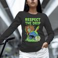 Spooky Zombie Respect The Drip Baseball Halloween Unisex Long Sleeve T-Shirt Spooky Zombie Respect The Drip Baseball Halloween Unisex Long Sleeve T-Shirt