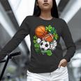 St Patricks Day Shamrock Basketball Baseball Football Soccer Unisex Long Sleeve T-Shirt St Patricks Day Shamrock Basketball Baseball Football Soccer Unisex Long Sleeve T-Shirt