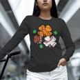 St Patricks Day Shamrock Basketball Baseball Men Boys Kids Unisex Long Sleeve T-Shirt