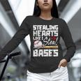 Stealing Hearts Like I Steal Bases Baseball Valentines Unisex Long Sleeve T-Shirt Stealing Hearts Like I Steal Bases Baseball Valentines Unisex Long Sleeve T-Shirt