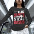 Stealing Hearts Like I Steal Bases Cute Baseball Kids Unisex Long Sleeve T-Shirt Stealing Hearts Like I Steal Bases Cute Baseball Kids Unisex Long Sleeve T-Shirt
