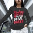 Stealing Hearts Like I Steal Bases Cute Baseball Valentine Unisex Long Sleeve T-Shirt Stealing Hearts Like I Steal Bases Cute Baseball Valentine Unisex Long Sleeve T-Shirt