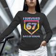 I Survived 67 Days Of School Baseball Trend For Boys Girls Unisex Long Sleeve T-Shirt