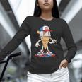 USA Patriotic Baseball Ice Cream Cone Freedom Unisex Long Sleeve T-Shirt USA Patriotic Baseball Ice Cream Cone Freedom Unisex Long Sleeve T-Shirt
