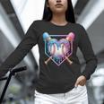 Valentines Baseball Heart Dripping Ice Cream Gen Z Alpha Unisex Long Sleeve T-Shirt Valentines Baseball Heart Dripping Ice Cream Gen Z Alpha Unisex Long Sleeve T-Shirt