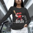 Valentines Bruh Red Heart Playing Baseball Men Boys Kids Unisex Long Sleeve T-Shirt Valentines Bruh Red Heart Playing Baseball Men Boys Kids Unisex Long Sleeve T-Shirt