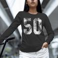 Vintage Baseball Number 50 Jersey Player Uniform Unisex Long Sleeve T-Shirt Vintage Baseball Number 50 Jersey Player Uniform Unisex Long Sleeve T-Shirt