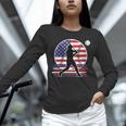 Women's Batter Patriotic American Flag Baseball Silks Unisex Long Sleeve T-Shirt Women's Batter Patriotic American Flag Baseball Silks Unisex Long Sleeve T-Shirt