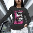 Women's Play Like A Girl Softball Baseball Girls Unisex Long Sleeve T-Shirt