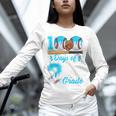 100 Days Of 2nd Grade Baseball 100th Day Of School Boys Kids Unisex Long Sleeve T-Shirt