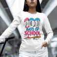 100 Days Of School Baseball Drip Bat 100th Day Of School Boy Unisex Long Sleeve T-Shirt