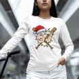 67 Baseball Xmas Lights Santa Hat Holiday Unisex Long Sleeve T-Shirt