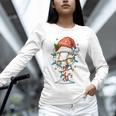 Baseball Christmas Ball Hat Snow Winter Premium Tri-Blend Unisex Long Sleeve T-Shirt