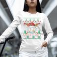 Baseball Christmas Ugly Sweater Santa Sport Men Kids Unisex Long Sleeve T-Shirt