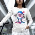 Baseball Drip 8th 8 Year Old Birthday Boys Pitcher Player Unisex Long Sleeve T-Shirt