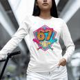 Baseball Drip Jersey Number 67 For Players & 67th Birthday Premium Tri-Blend Unisex Long Sleeve T-Shirt Baseball Drip Jersey Number 67 For Players & 67th Birthday Premium Tri-Blend Unisex Long Sleeve T-Shirt