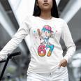 Baseball Drip Number 67 Six Seven Meme Ice Cream Dripping Unisex Long Sleeve T-Shirt
