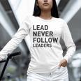 Baseball Lead Never Follow Leaders Team Captain Leadership Premium Tri-Blend Unisex Long Sleeve T-Shirt