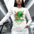 Baseball Life Style Ice Cream Drip Green Premium Tri-Blend Unisex Long Sleeve T-Shirt
