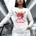 Boys Valentine Day Baseball Helmet Drip Ice-Cream Youth Kids Unisex Long Sleeve T-Shirt